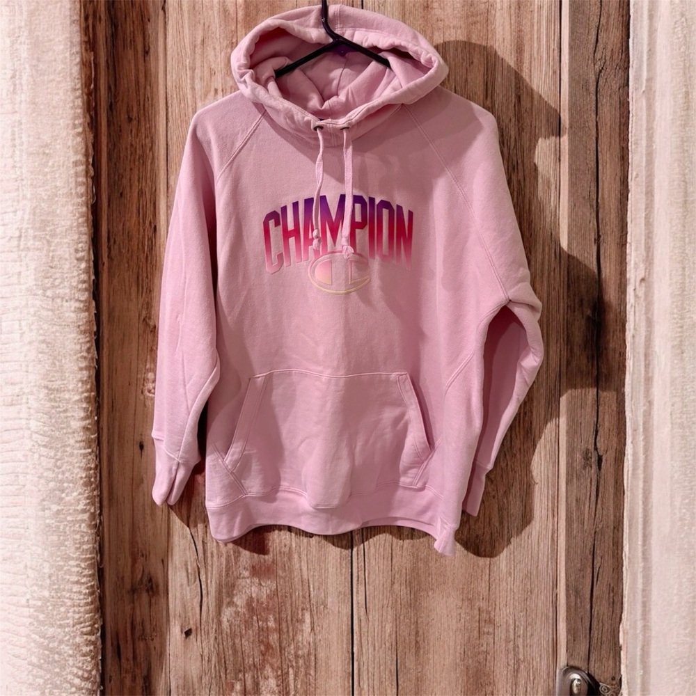 Champion Light Pink Athletic Hoodie